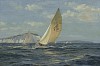 john stobart js1040 flying fifteen off the needles unframed