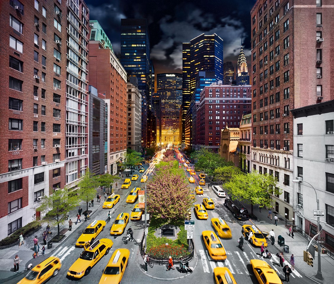 Stephen Wilkes, Park Avenue, NYC, Day to Night, Ed. 6/8
FujiFlex Archival Digital C-Print, 48 x 56 1/2 in. (121.9 x 143.5 cm)
SW240502