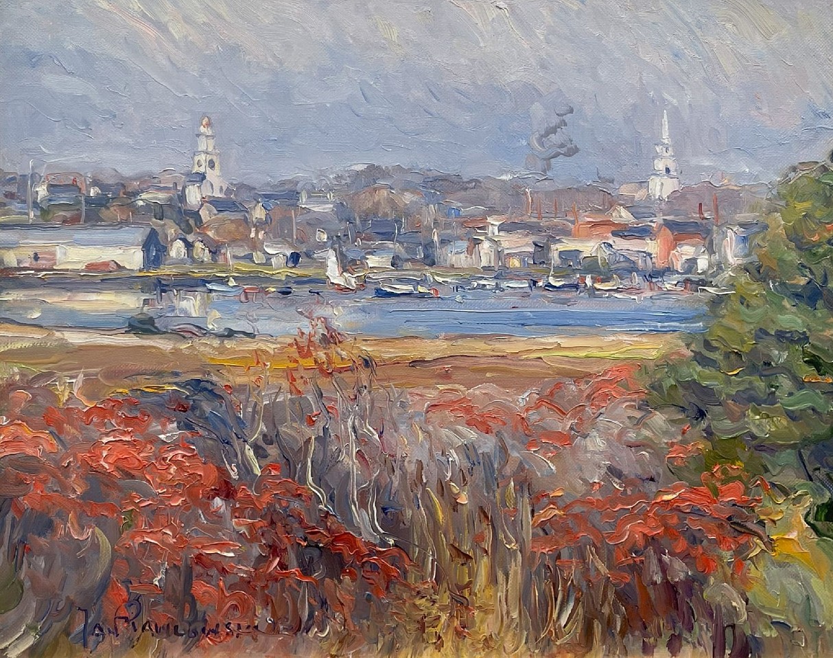 Jan Pawlowski, The Harbor in November, 1993
oil on canvas, 16 x 20 in. (40.6 x 50.8 cm)
JP240409