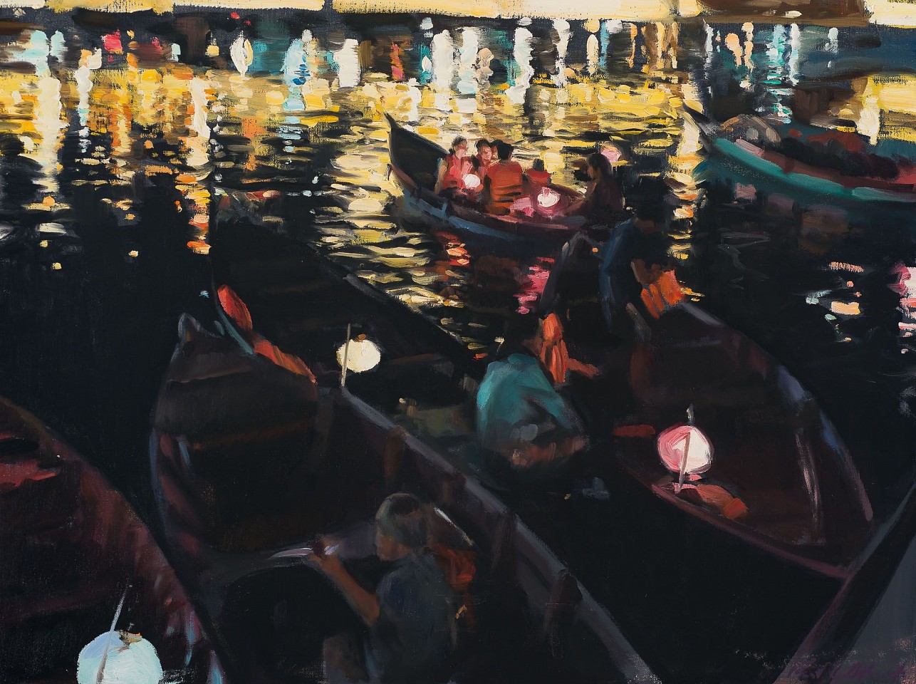 Paul G. Oxborough, Thu Bon River, Hoi An, 2020
oil on linen, 21 x 28 in. (53.3 x 71.1 cm)
PO200406