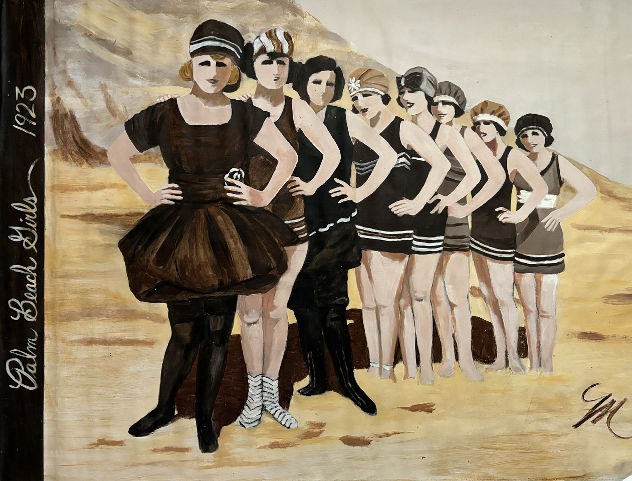 Molly Dee, Palm Beach Girls
mixed media on canvas, 59 x 80 in. (149.9 x 203.2 cm)
MD240702