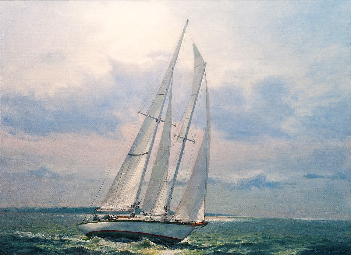 Louis Guarnaccia, West Wind, Nantucket, 2024
oil on linen, 30 x 40 in. (76.2 x 101.6 cm)
LG240701