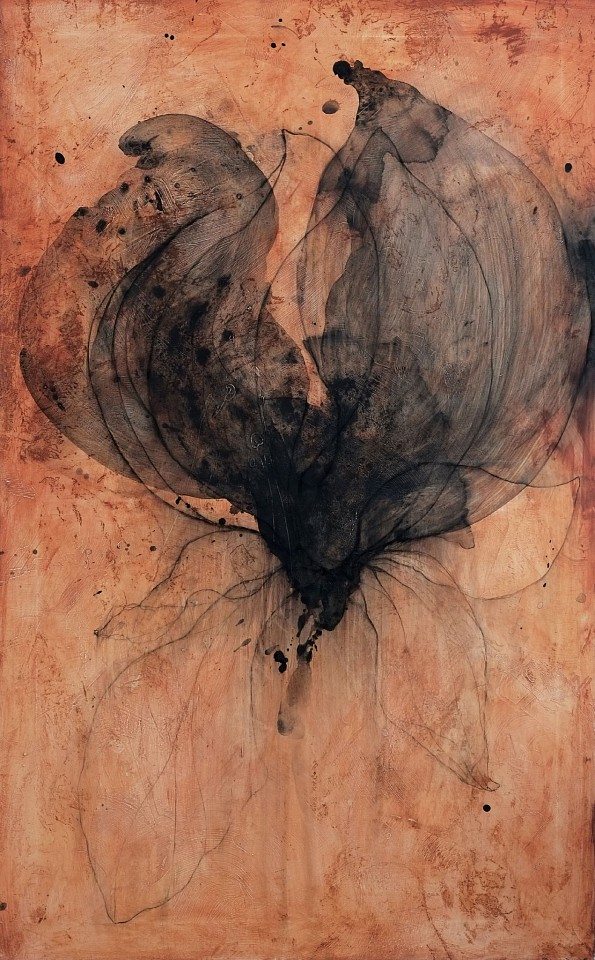 Nathalie Deshairs, Iris fond sienne 2, 2024
pigments and charcoal on canvas, 51 1/8 x 31 7/8 in. (130 x 81 cm)
ND240918