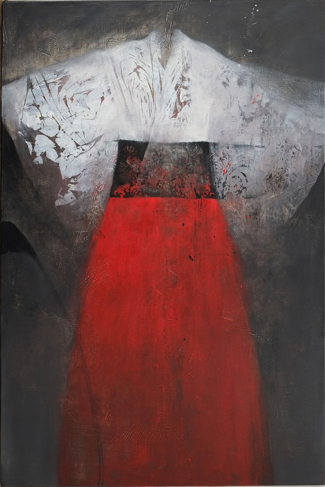 Nathalie Deshairs, Kimono rouge et blanc, 2021
oil on canvas, 35 3/8 x 23 1/2 in. (90 x 60 cm)
ND240904