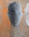 Nathalie Deshairs, Portrait noir et orange
2024, oil on canvas