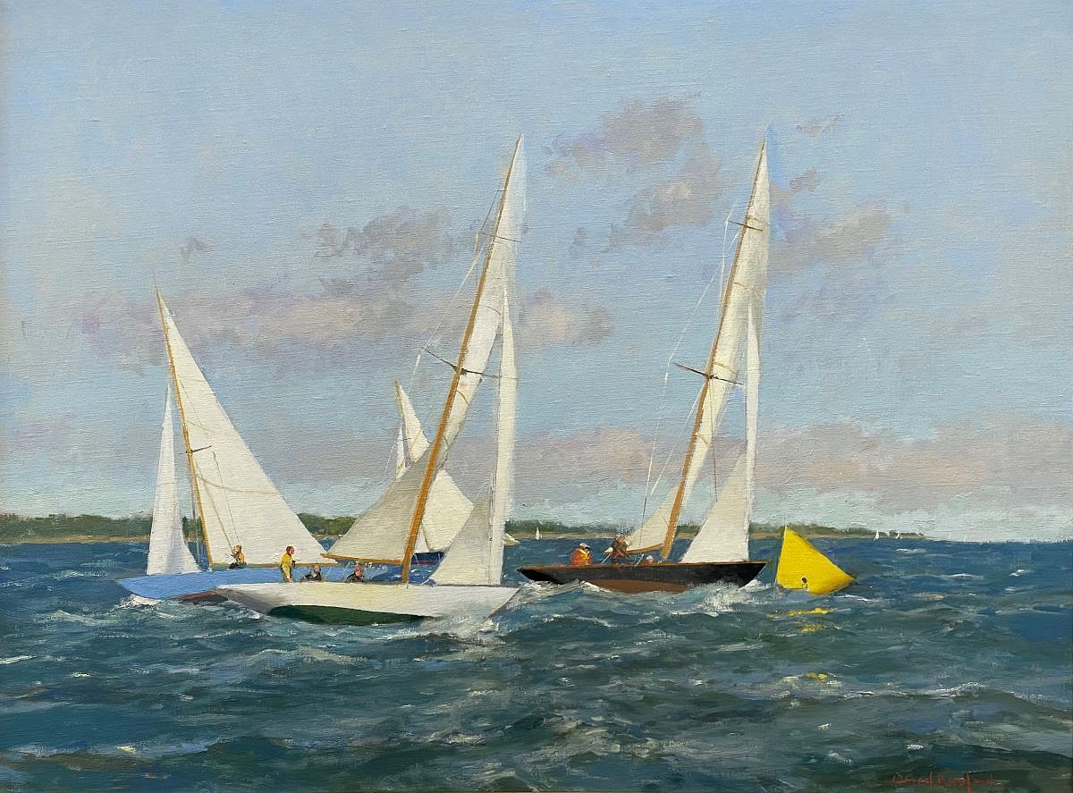 David Bareford, Rounding the Mark, 2024
oil on canvas, 30 x 40 in. (76.2 x 101.6 cm)
DB241101