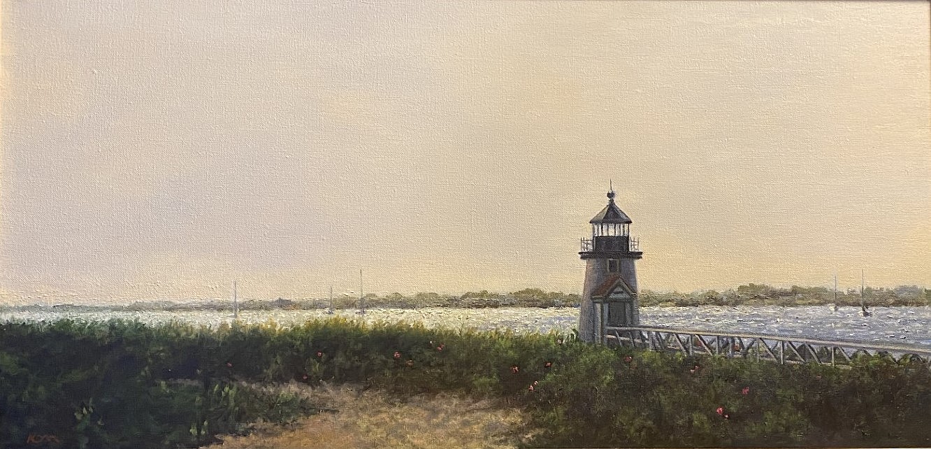 Marla Korr, Brant Point Morning Light, 2024
oil on linen, 16 x 32 in. (40.6 x 81.3 cm)
MK241102