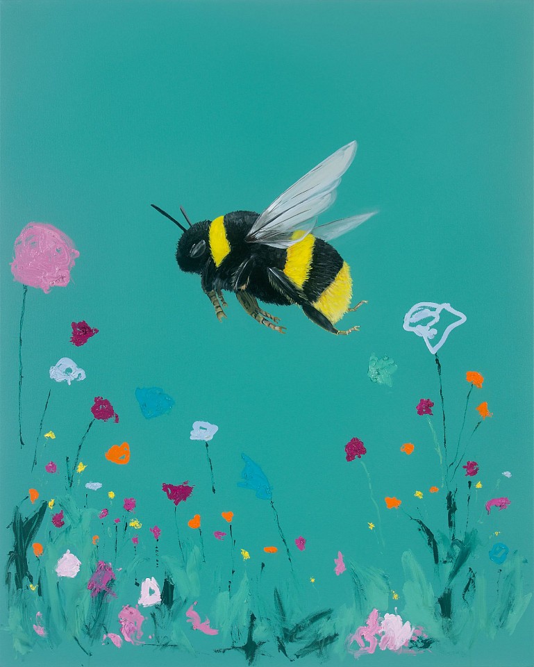 Adam S. Umbach, Bee Scene No. 2, 2024
oil and acrylic on canvas, 60 x 48 in. (152.4 x 121.9 cm)
AU241102