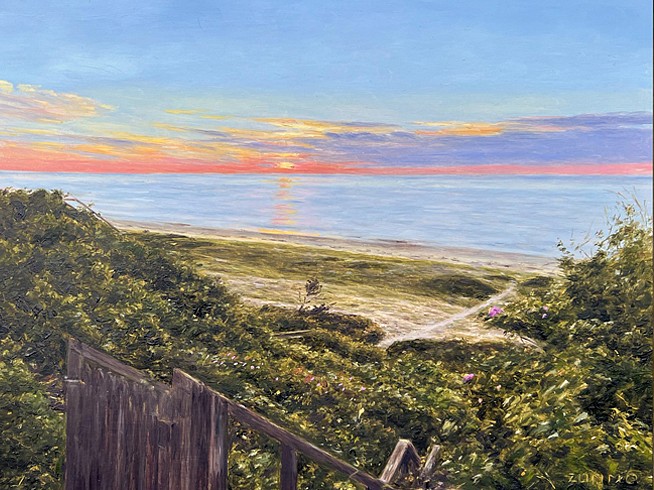 Lori Zummo, June Sunrise, Cliff Walk, 2024
oil on panel, 9 x 12 in. (22.9 x 30.5 cm)
LZ241203