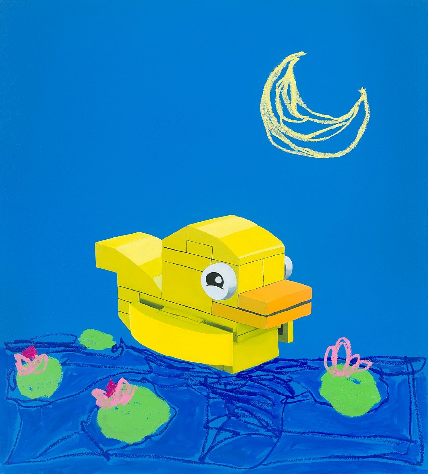 Adam S. Umbach, Duck Light (Bright Blue), 2024
oil and acrylic on canvas, 40 x 36 in. (101.6 x 91.4 cm)
AU250120