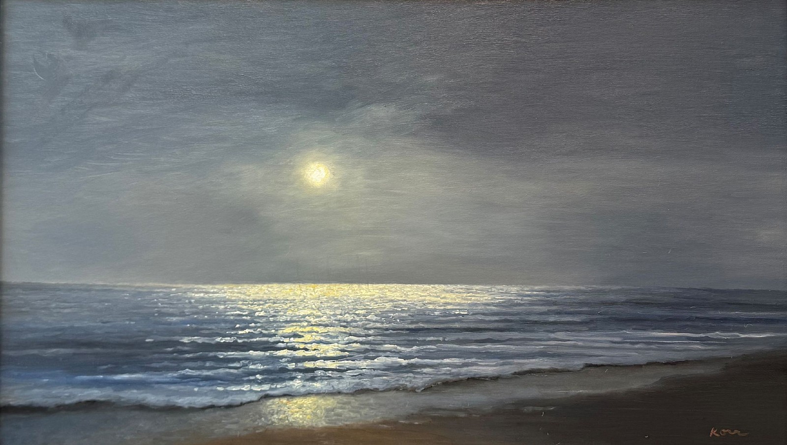 Marla Korr, Full Moon, 2025
oil on linen, 18 x 30 in. (45.7 x 76.2 cm)
MK250205