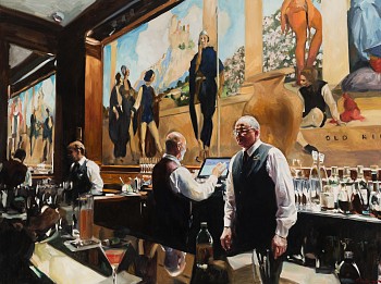 Work:&nbsp;Paul G. Oxborough Bartenders at the King Cole