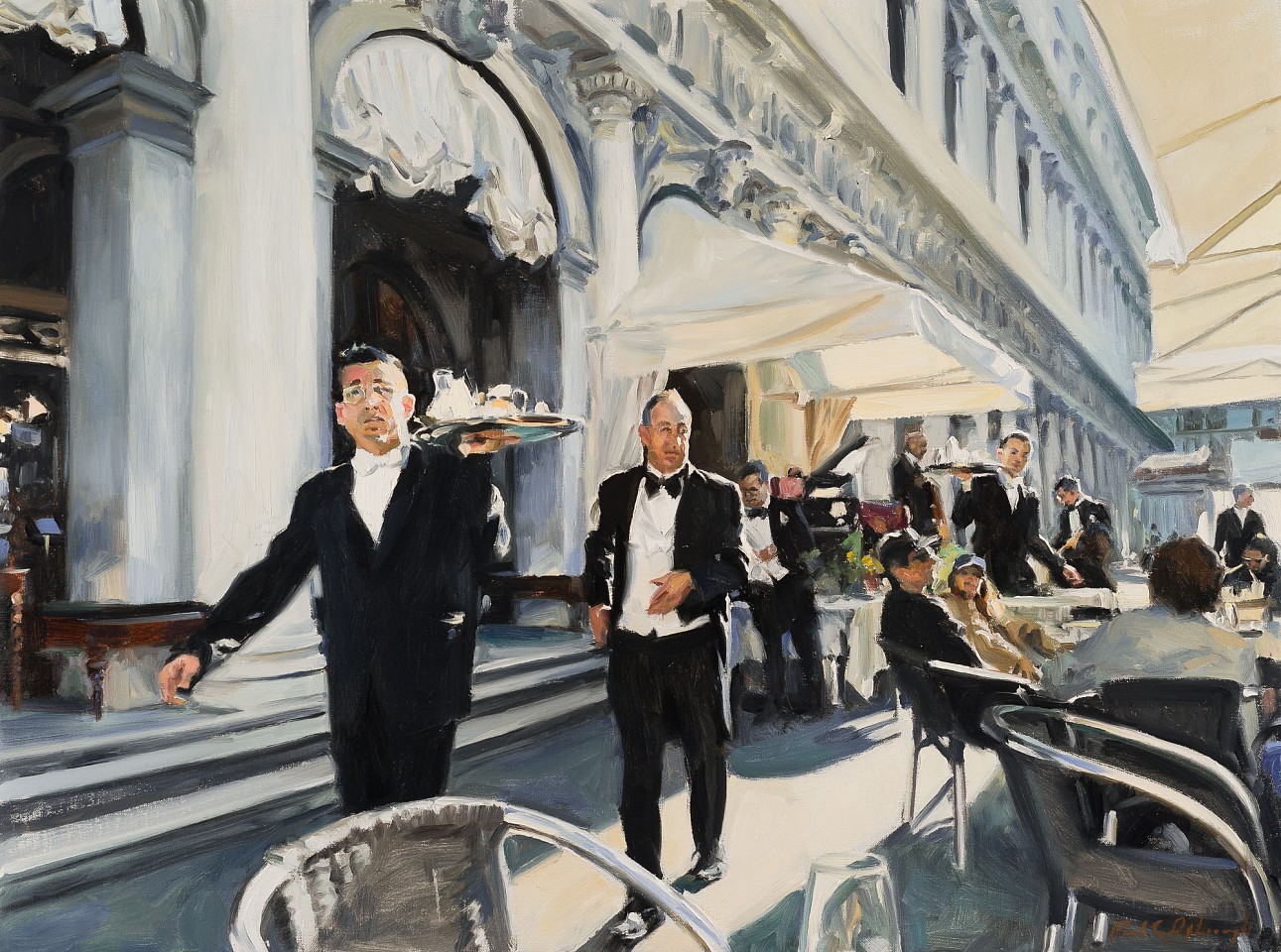 Paul G. Oxborough, Caffè Florian, 2025
oil on linen, 21 x 28 in. (53.3 x 71.1 cm)
PO250314