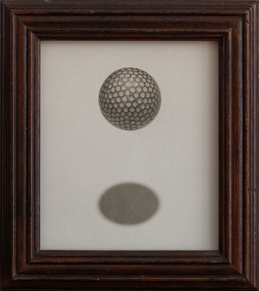 Jefferson Hayman, Golf Ball, 2025
Varnished pigment print paired with a vintage walnut frame, 8 x 7 in. (20.3 x 17.8 cm)
JH250410