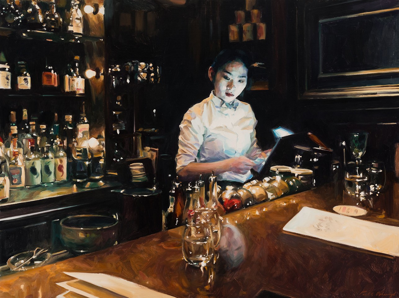 Paul G. Oxborough, Speak Low Bar, 2025
oil on linen, 36 x 48 in. (91.4 x 121.9 cm)
PO250305