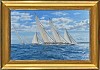 birth of the j class long island framed