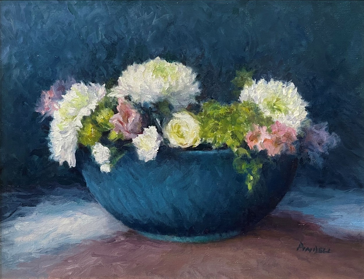 Pamela Pindell, Indigo Blues, 2024
oil on linen, 17 x 22 in. (43.2 x 55.9 cm)
PP250605