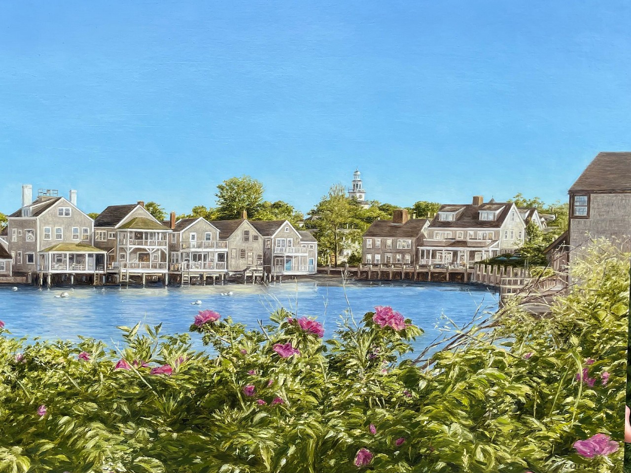 Lori Zummo, Harbor Cottages, 2025
oil on panel, 18 x 24 in. (45.7 x 61 cm)
LZ250701