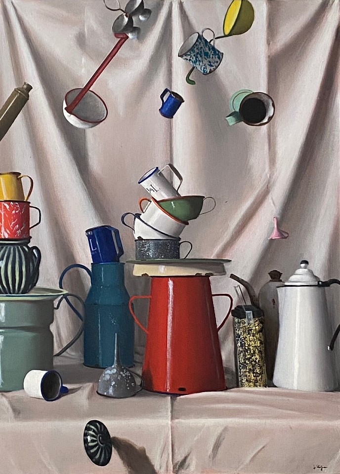 Joseph Keiffer, Tipsy Hoppers III, 2024
oil on canvas, 36 x 26 in. (91.4 x 66 cm)
JK250705