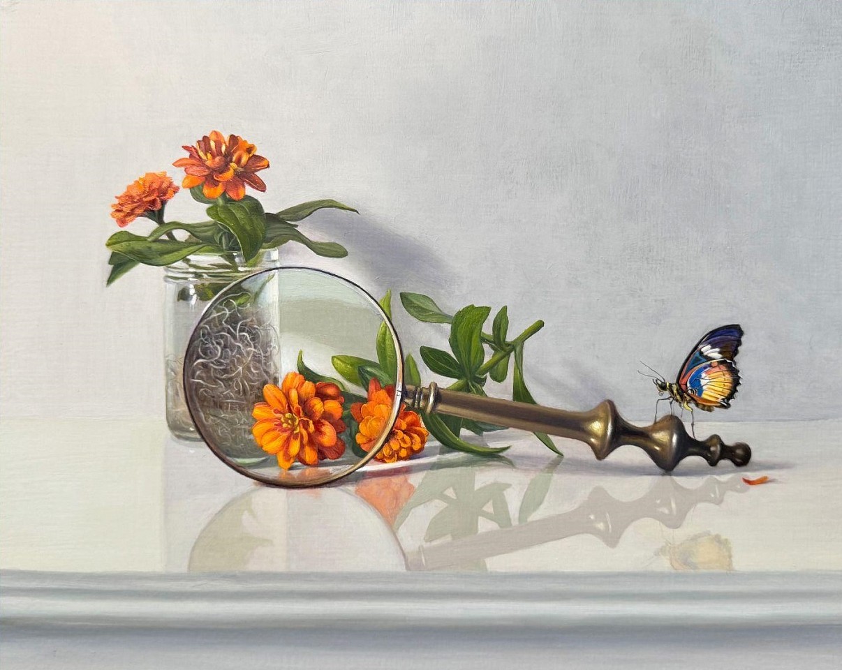 David Henry, A Closer Look, 2025
oil on birch panel, 9 1/2 x 12 in. (24.1 x 30.5 cm)
DH250901