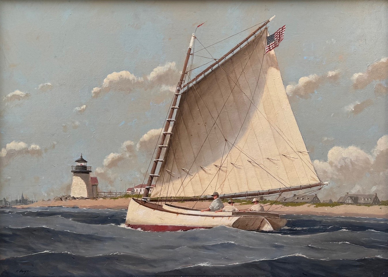 Nicholas Berger, Friends (Just the Guys), 2023
oil on board, 23 x 30 in. (58.4 x 76.2 cm)
NB230702