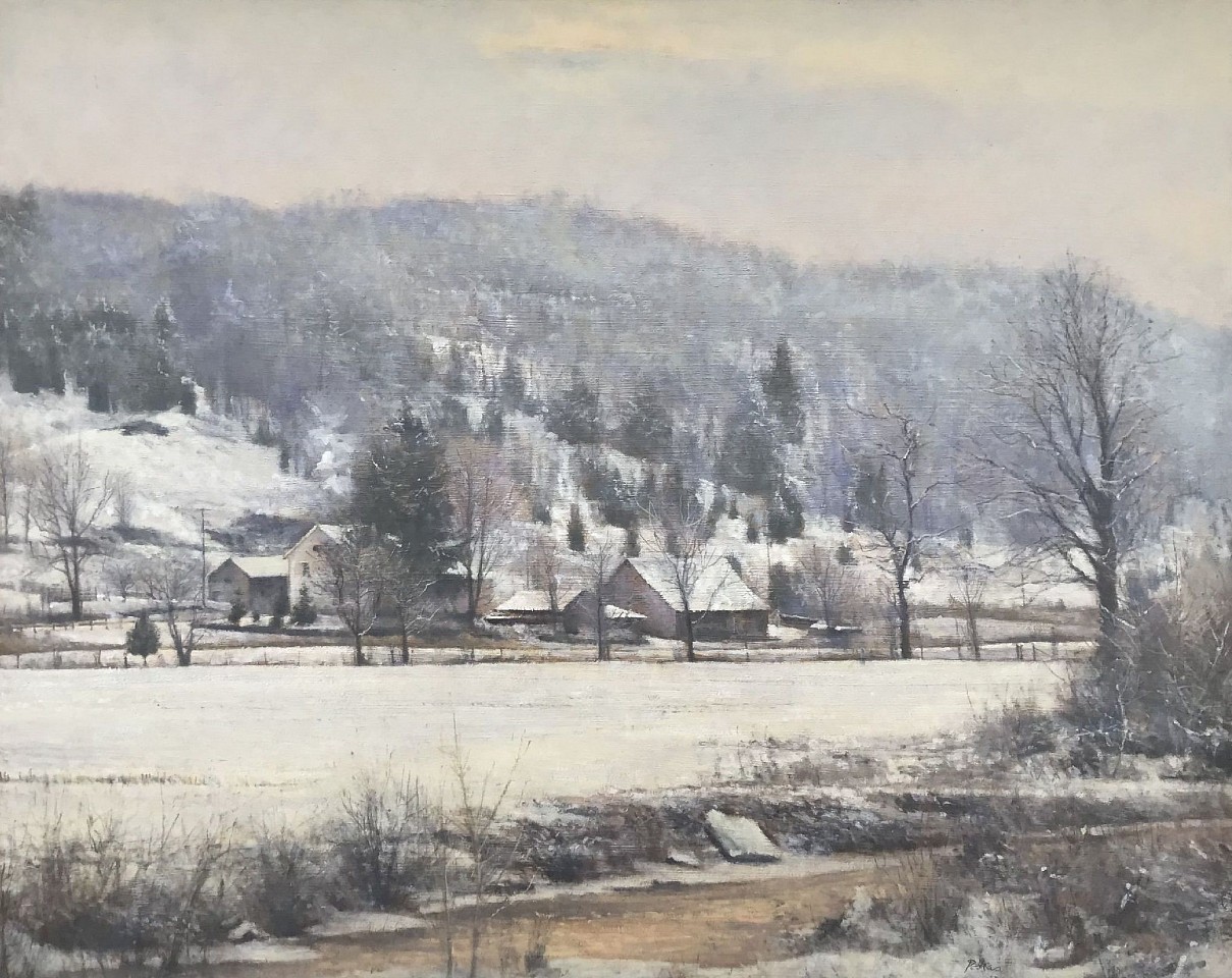 Peter Poskas, Morning Fire
oil on masonite, 17 1/2 x 21 3/4 in. (44.5 x 55.2 cm)
PP240101