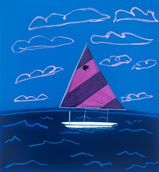 Adam S. Umbach -&nbsp;Adam S. Umbach Sail Fishie (Pink and Purple)
