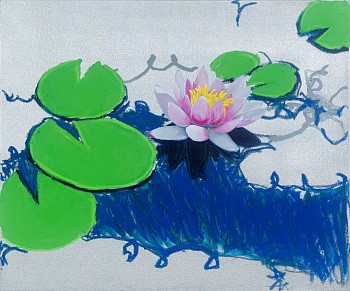 Work:&nbsp;Adam S. Umbach Water Lilies No. 2 (Silver)