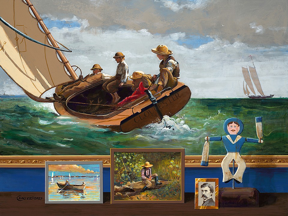 Jenness Cortez, Homer’s Genius, 2025
acrylic on mahogany panel, 18 x 24 in. (45.7 x 61 cm)
JC251201