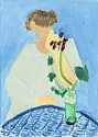 Sally Michel Avery, Lady and Little Flower
1982, oil on board
