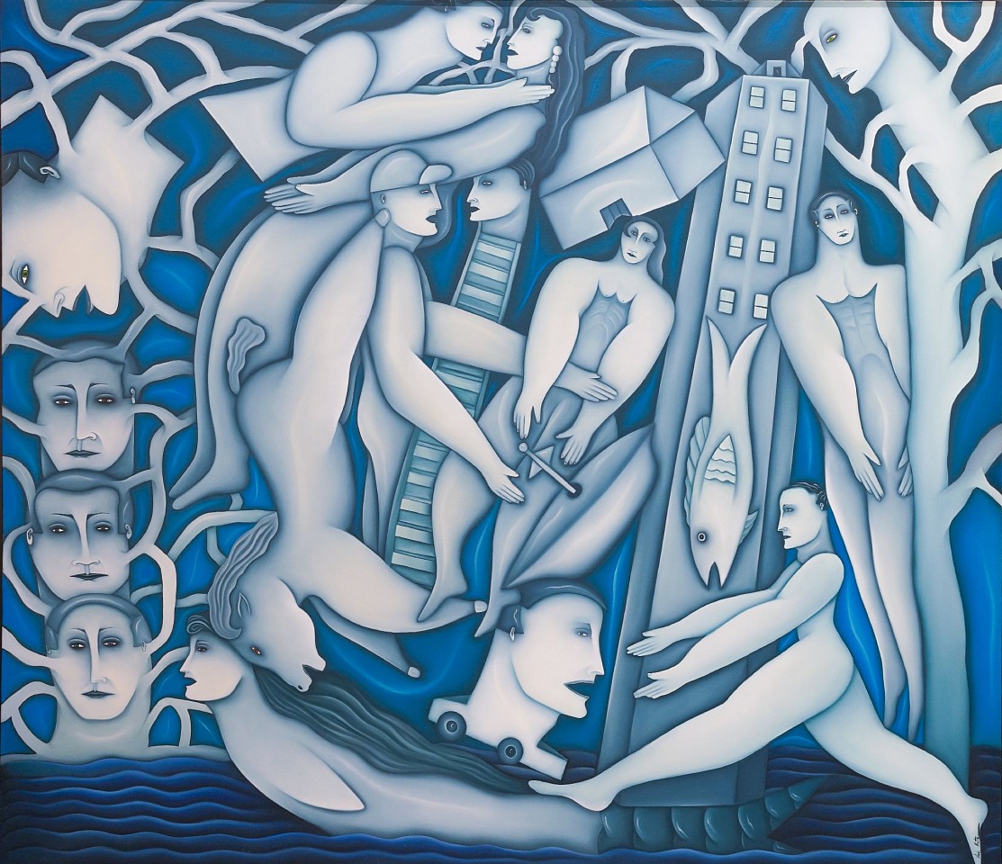 Noé Katz, The Mermaid's Dream, 2017
oil on linen, 54 x 67 in. (137.2 x 170.2 cm)
NK251206