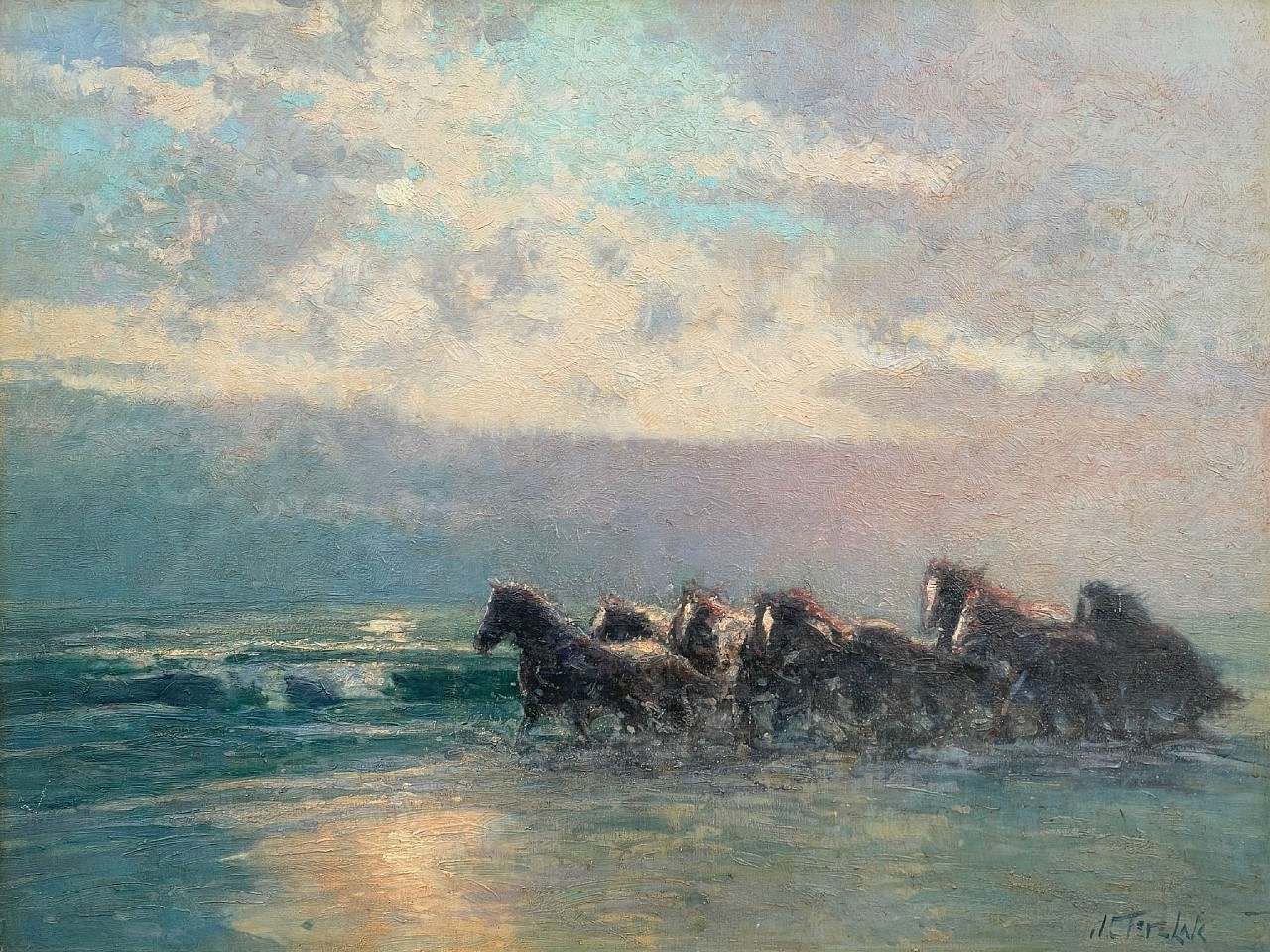 John Terelak, Wild Horses on the Beach, 2012
oil on canvas, 30 x 40 in. (76.2 x 101.6 cm)
JT120401_
