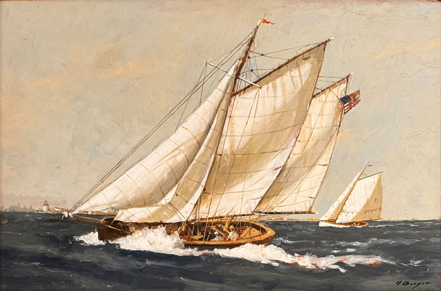 Nicholas Berger, Off the Point, 2026
oil on panel, 10 1/2 x 16 in. (26.7 x 40.6 cm)
NB260202