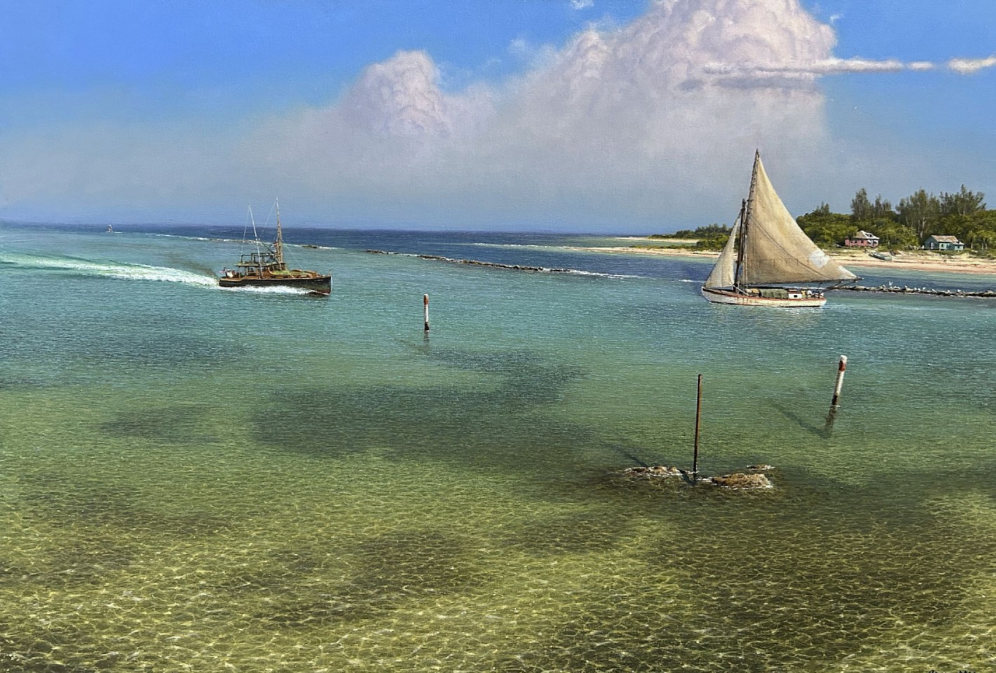 Joseph McGurl, Hemingway's Pilar, 2026
oil on linen, 24 x 36 in. (61 x 91.4 cm)
JM260302