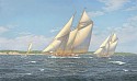 Richard Loud, Schooner Yachts Emerald & Ingomar, Vineyard Sound, M.V, 1907
2026, oil on linen