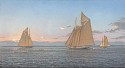 Laura Cooper, Working a Set, Mackerel Seiners off the N. E. Coast, 1920
2026, oil on linen