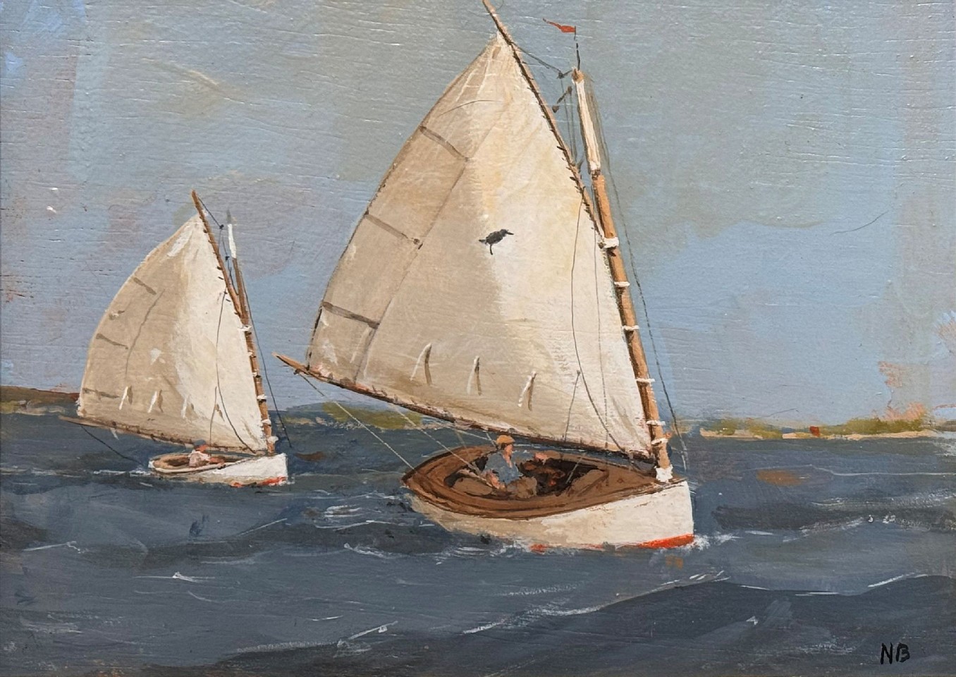Nicholas Berger, Day Sailing Study 3, 2026
oil on panel, 7 1/4 x 9 7/8 in. (18.4 x 25.1 cm)
NB260408