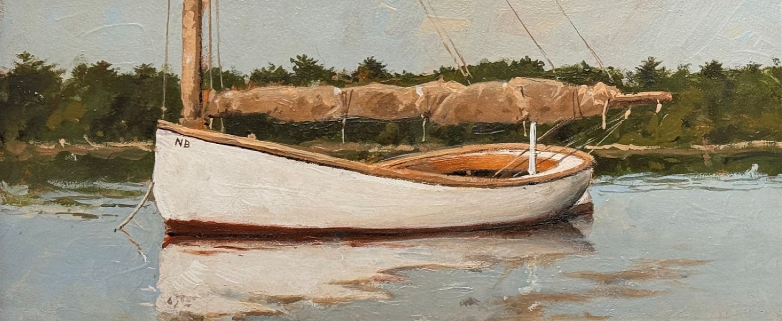 Nicholas Berger, Still Reflection 2, 2026
oil on panel, 5 x 11 1/2 in. (12.7 x 29.2 cm)
NB260402