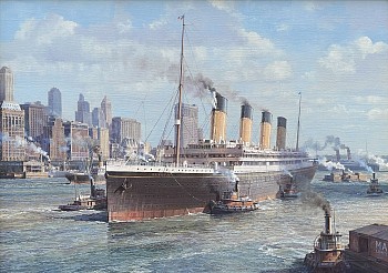 Maarten Platje -&nbsp;Maarten Platje The arrival of RMS &ldquo;Olympic&rdquo; in New York (1927)