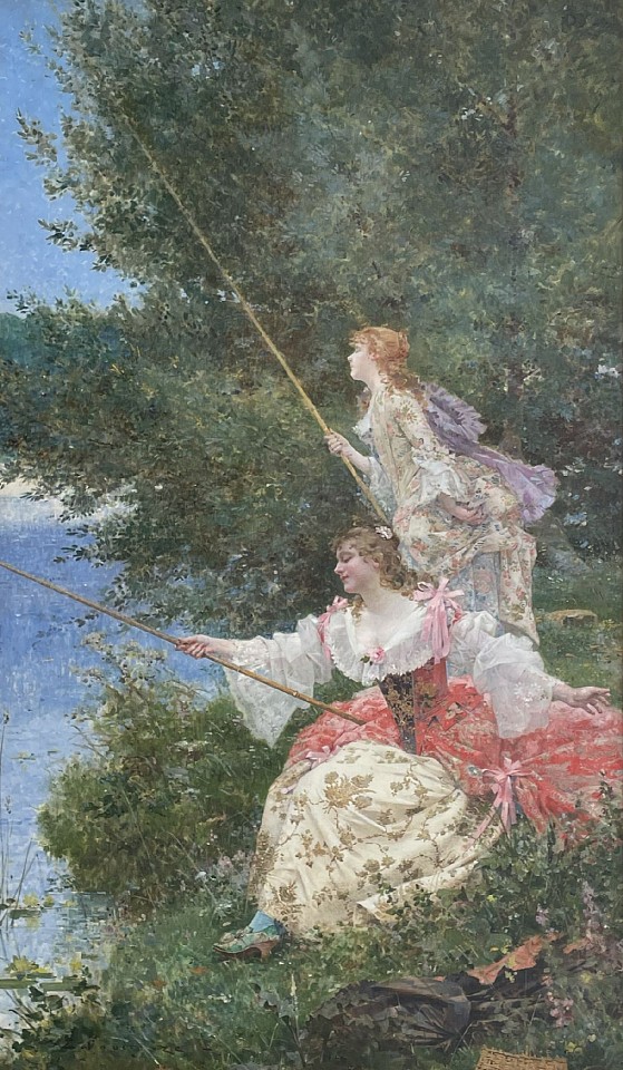 Edouard Toudouze, The Lovely Anglers
oil on canvas, 82 x 48 in. (208.3 x 121.9 cm)
ET260404CF