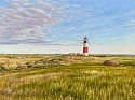 Lori Zummo, Sankaty Light at Sunset
2026, oil on panel