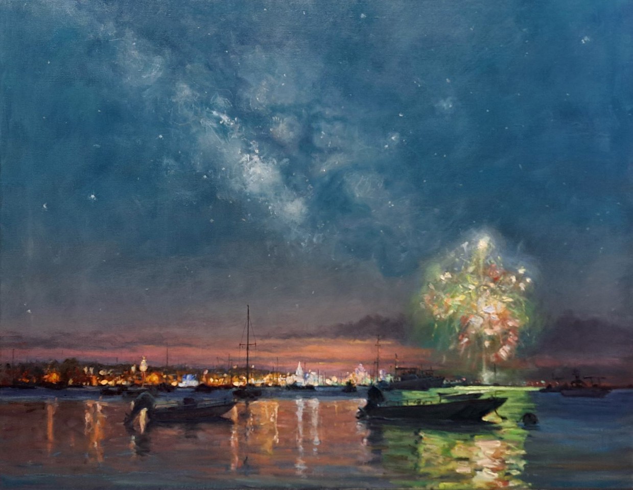 Louis Guarnaccia, 4th of July, Nantucket - Celebrating 250 Years of Our Independence, 2026
oil on linen, 24 x 30 in. (61 x 76.2 cm)
LG260701