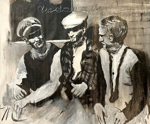 Molly Dee, Sea Stories
mixed media on canvas, 43 x 50 in. (109.2 x 127 cm)
MD260701