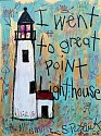 Stephen Pitliuk, I went to Great Point Lighthouse
2026, mixed media on panel