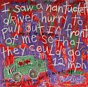 Stephen Pitliuk, I saw a Nantucket driver hurry to pull out in front of me so that they could go 12 mph
2026, mixed media on panel