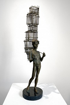 Work:&nbsp;Bruno Lucchesi Boy with Birdcages, Ed. 4/4