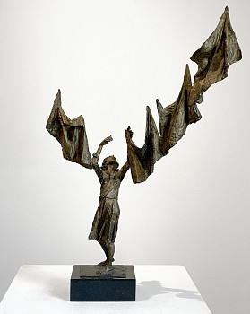 Work:&nbsp;Bruno Lucchesi Woman Hanging Wash, Ed. 5/6
