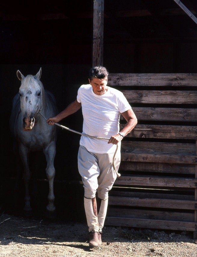 Harry Benson, President Ronald Reagan, Rancho del Cielo, Edition of 35, 1983
archival pigment print
HB120435