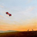 Scott Duce, Tropopause .17 Crossing the Flyway
2026, oil on panel